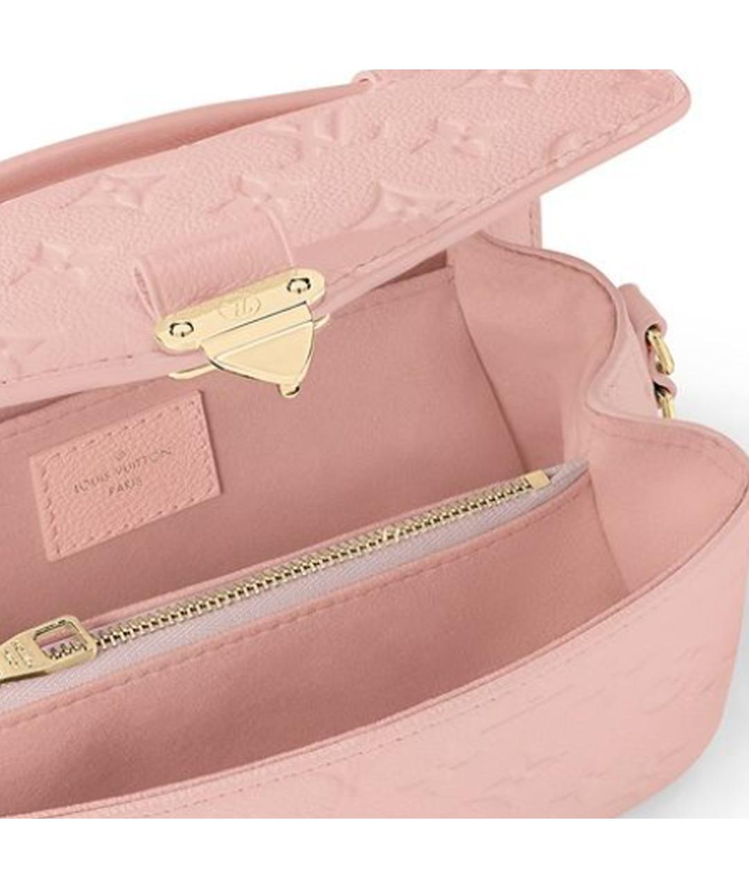 LOUIS VUITTON Розовая кожаная сумка через плечо, фото 6