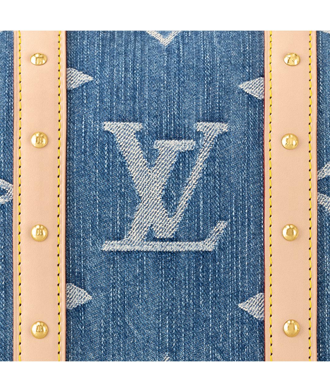 LOUIS VUITTON Синяя деним дорожная/спортивная сумка, фото 6