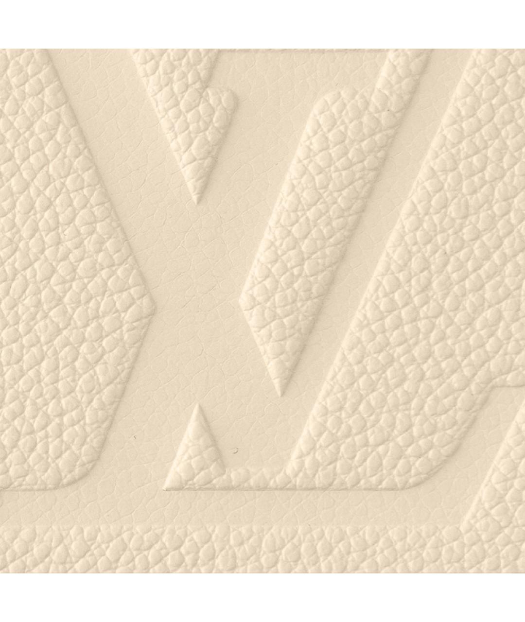 LOUIS VUITTON Белая кожаная сумка через плечо, фото 6