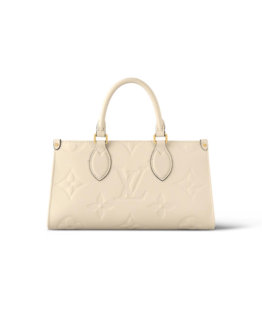 LOUIS VUITTON Белая кожаная сумка через плечо, фото 3