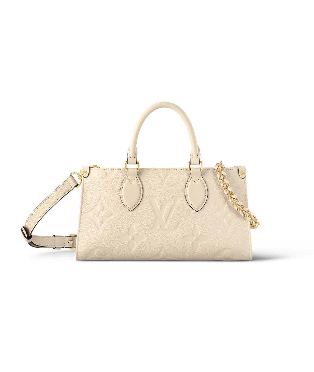 LOUIS VUITTON Белая кожаная сумка через плечо, фото 1