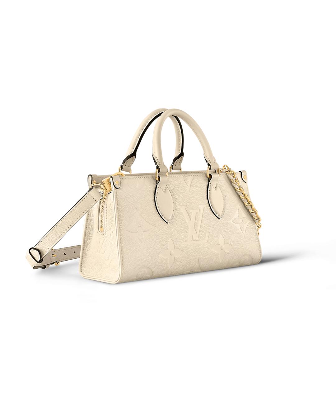 LOUIS VUITTON Белая кожаная сумка через плечо, фото 2