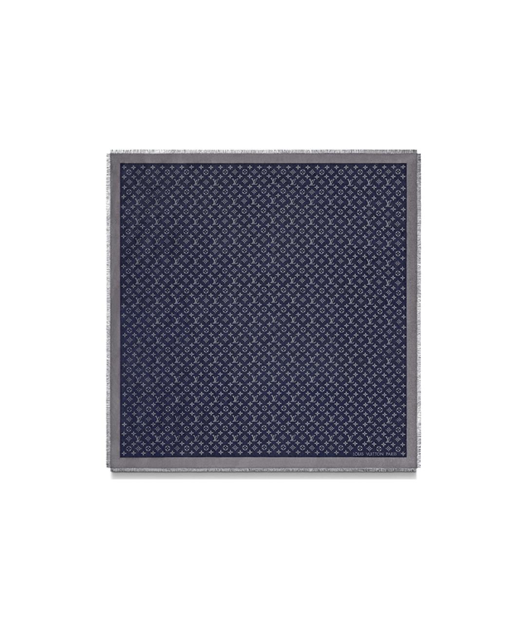 LOUIS VUITTON Темно-синий платок, фото 3