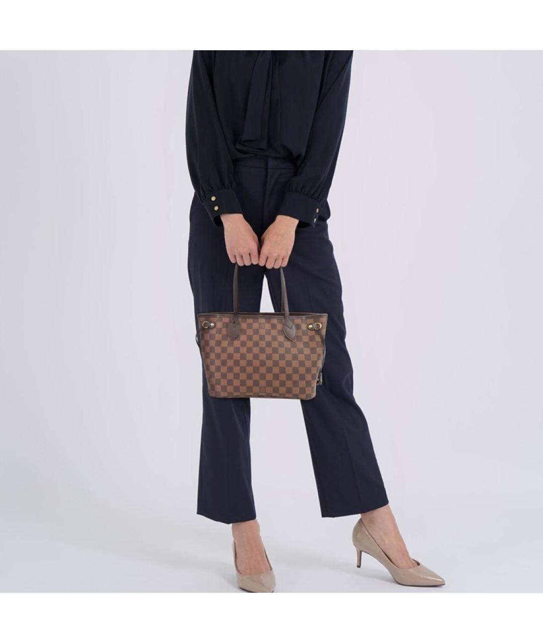 LOUIS VUITTON Коричневая сумка тоут, фото 7