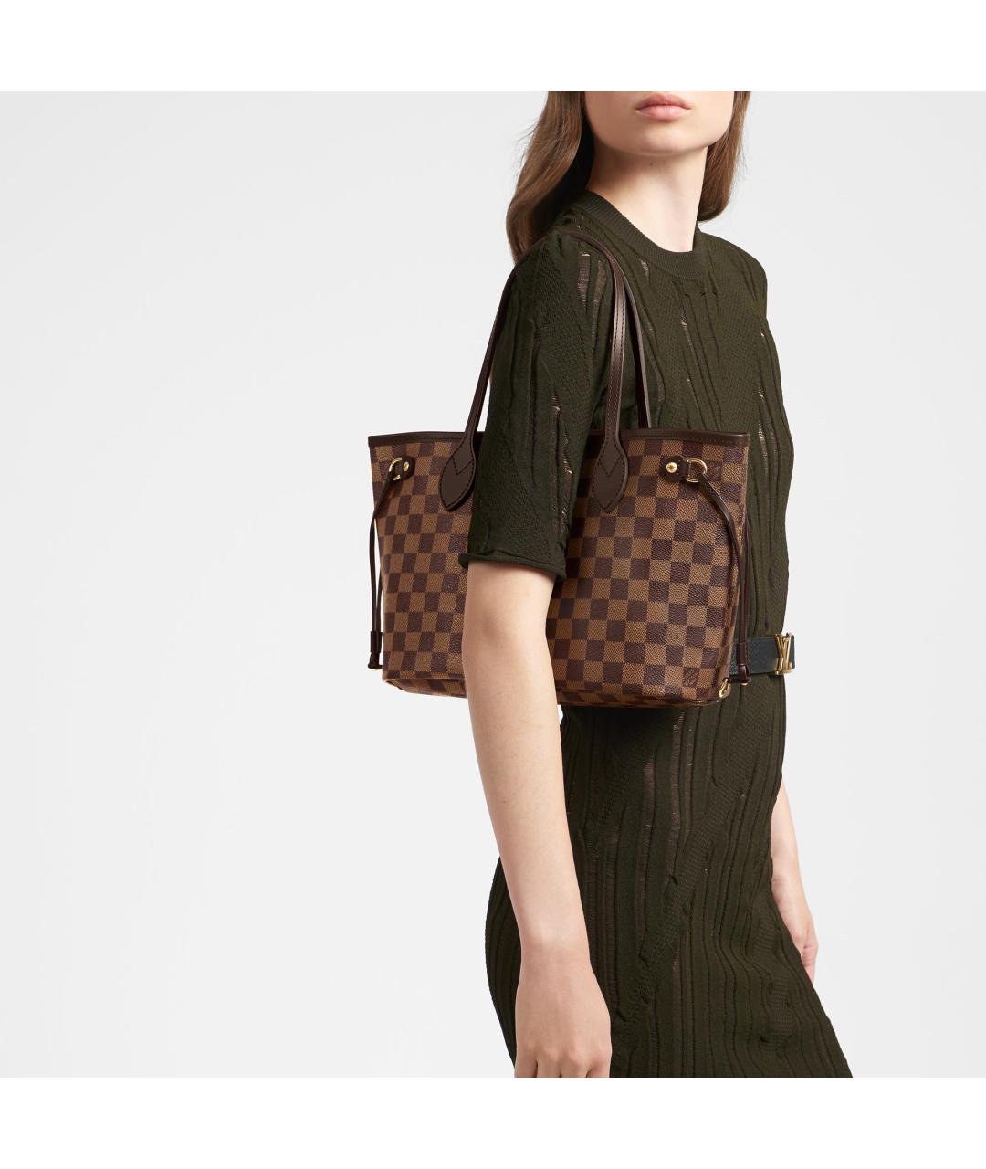 LOUIS VUITTON Коричневая сумка тоут, фото 8