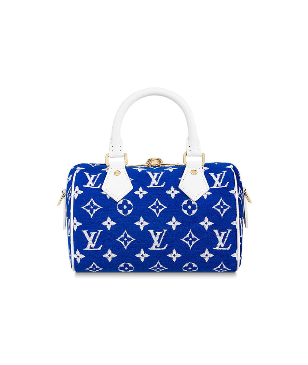 LOUIS VUITTON Синяя сумка с короткими ручками, фото 4