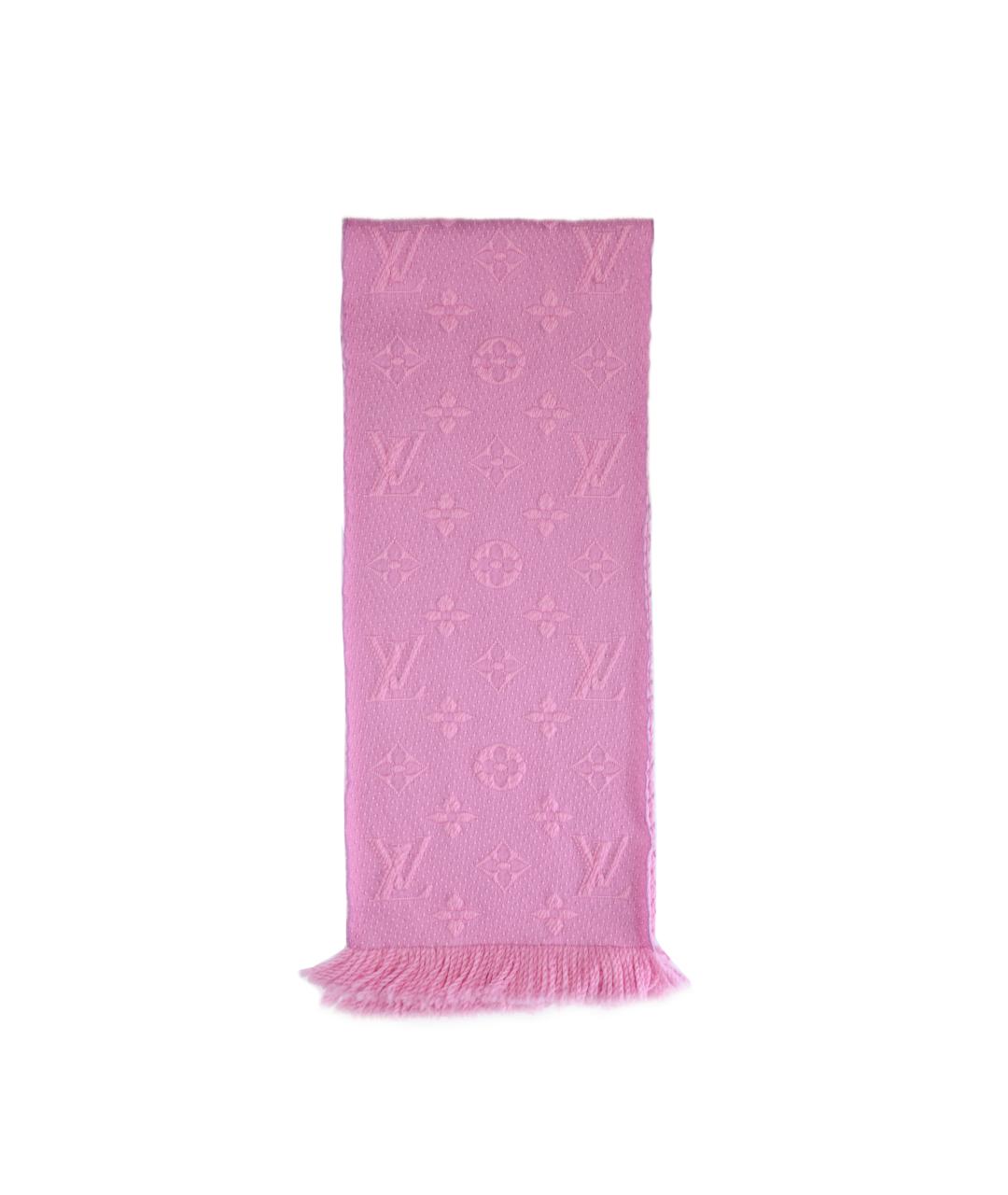 LOUIS VUITTON Розовый шарф, фото 2