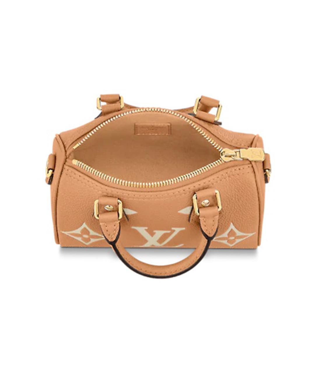 LOUIS VUITTON Бежевая сумка с короткими ручками, фото 4