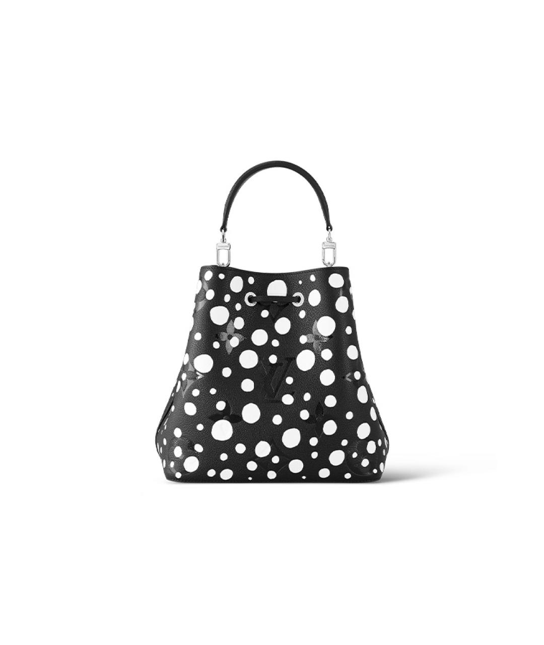 LOUIS VUITTON Черная кожаная сумка через плечо, фото 3