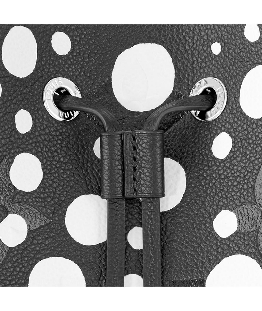 LOUIS VUITTON Черная кожаная сумка через плечо, фото 7