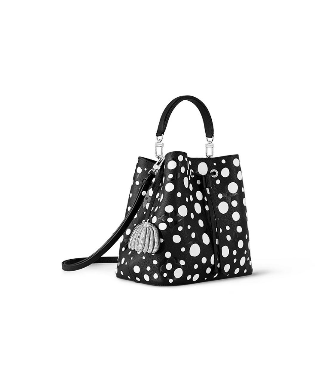 LOUIS VUITTON Черная кожаная сумка через плечо, фото 2