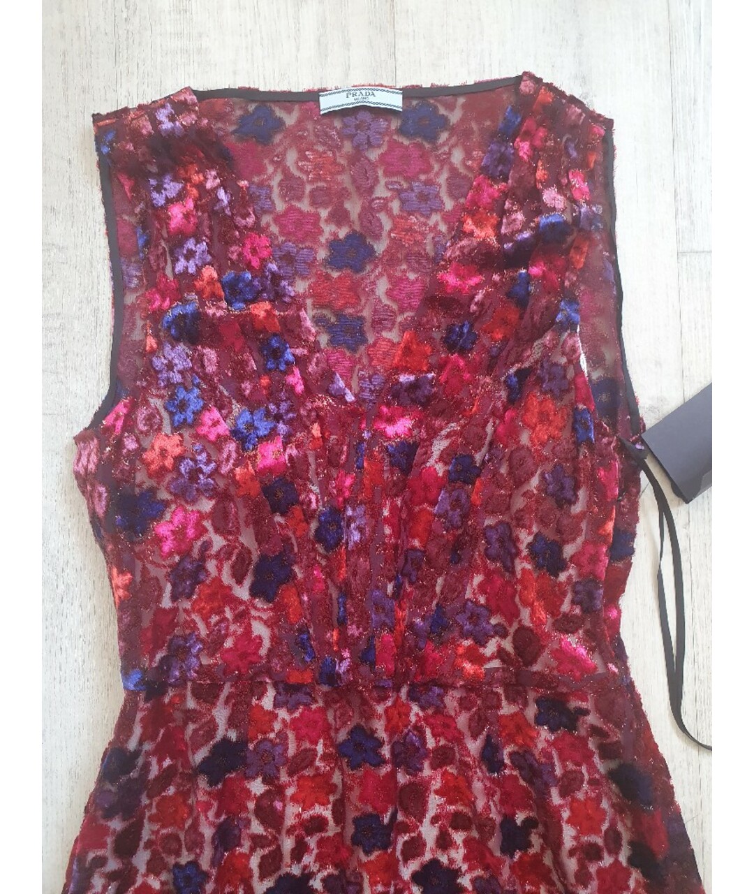 PRADA Мульти вискозное повседневное платье, фото 4