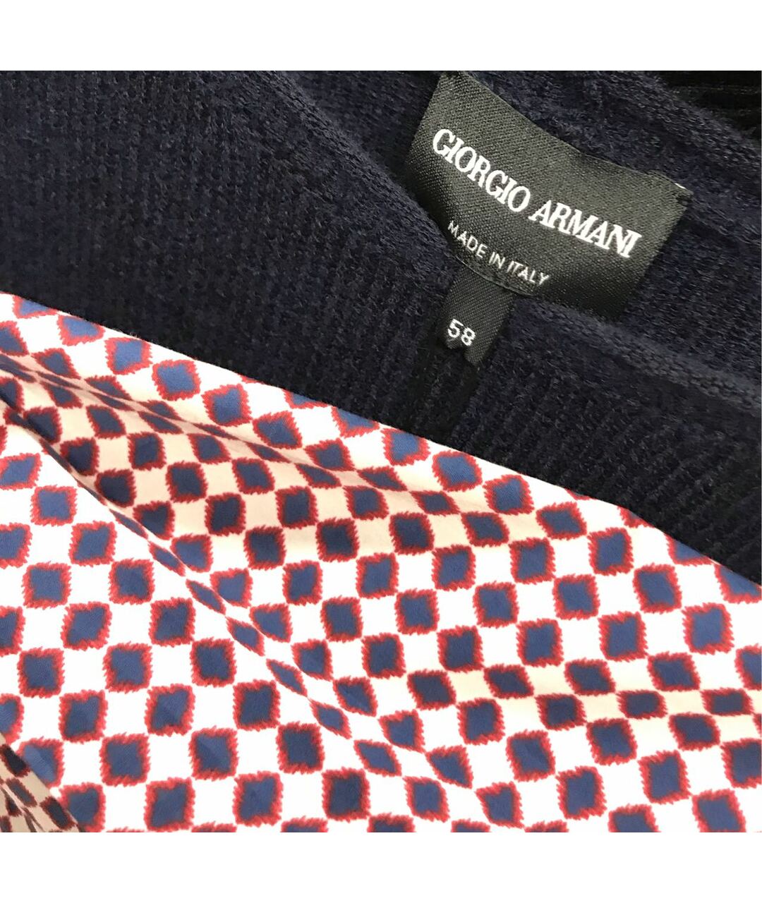 GIORGIO ARMANI Темно-синий кашемировый джемпер / свитер, фото 6