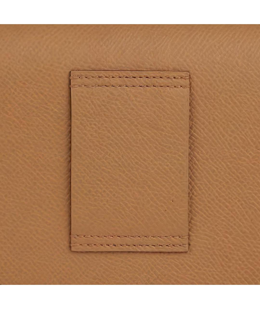 HERMES Коричневая кожаная поясная сумка, фото 4