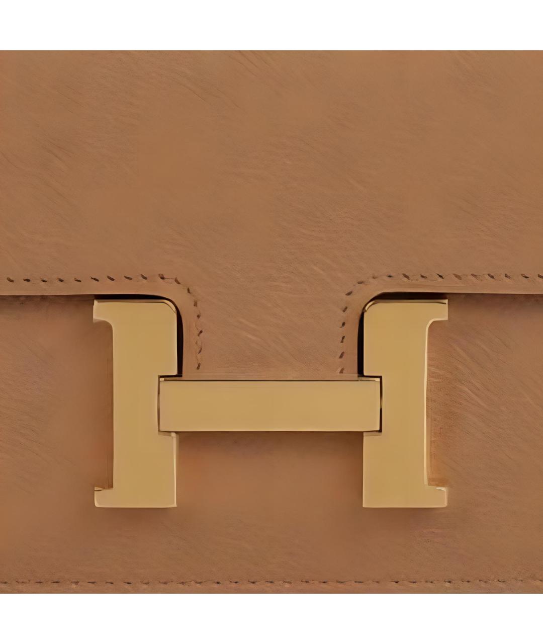 HERMES Коричневая кожаная поясная сумка, фото 3