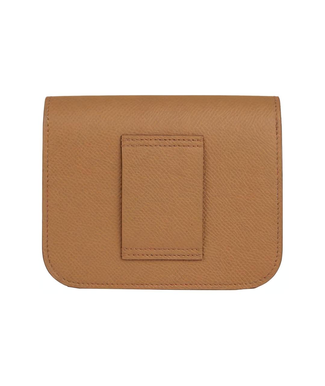 HERMES Коричневая кожаная поясная сумка, фото 2