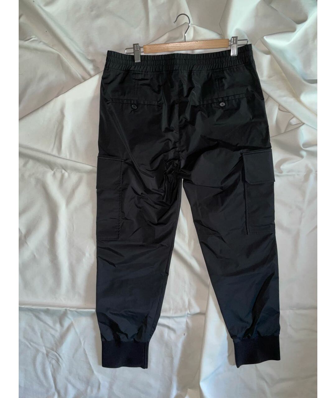 NEIL BARRETT Черные синтетические повседневные брюки, фото 2