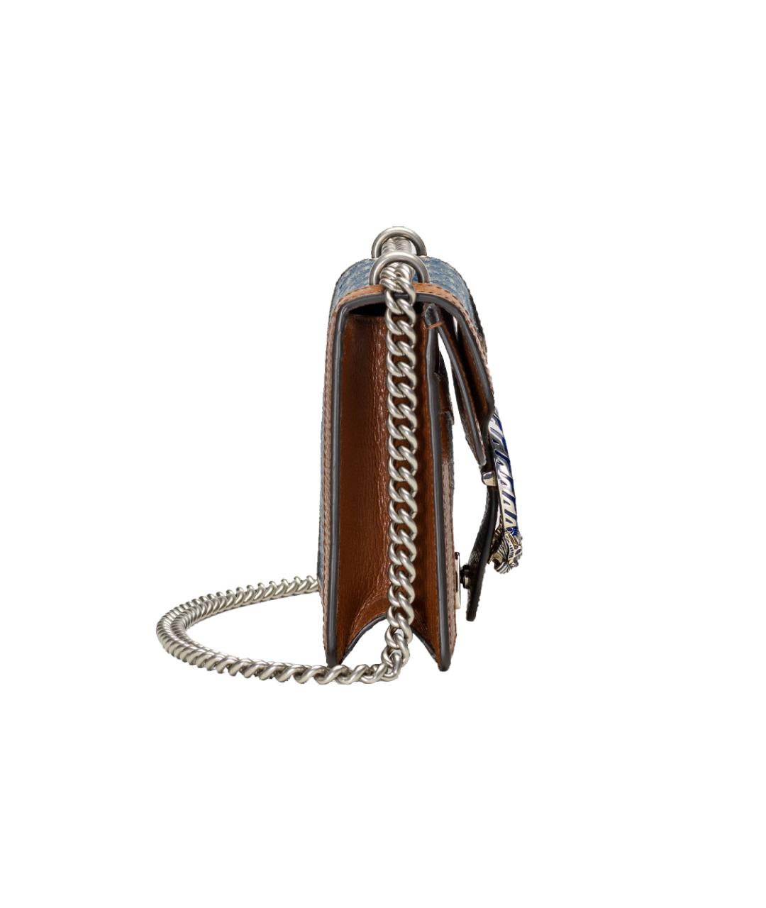 GUCCI Мульти деним сумка через плечо, фото 3