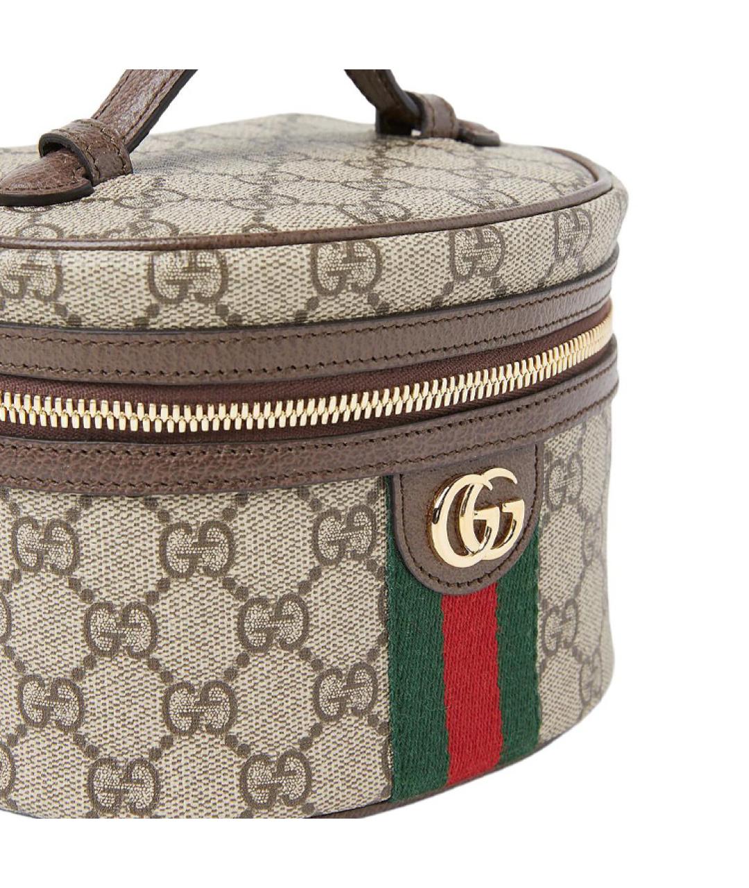 GUCCI Бежевая косметичка, фото 6