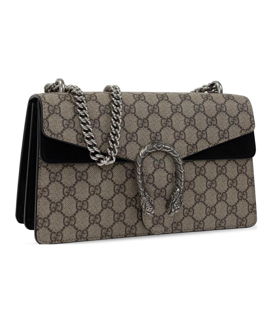GUCCI Бежевая хлопковая сумка через плечо, фото 3
