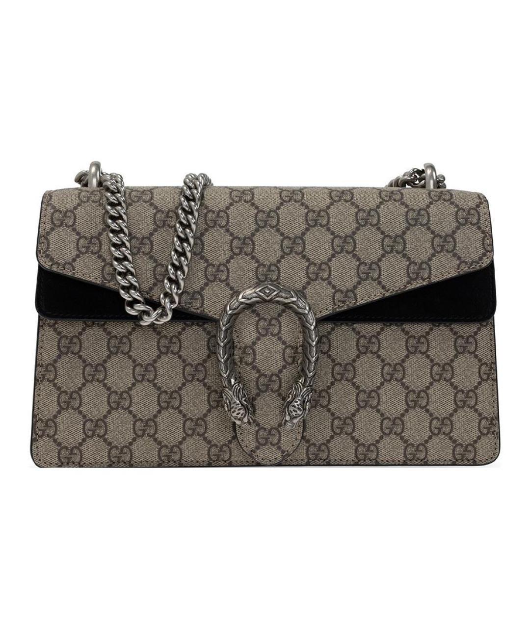 GUCCI Бежевая хлопковая сумка через плечо, фото 1