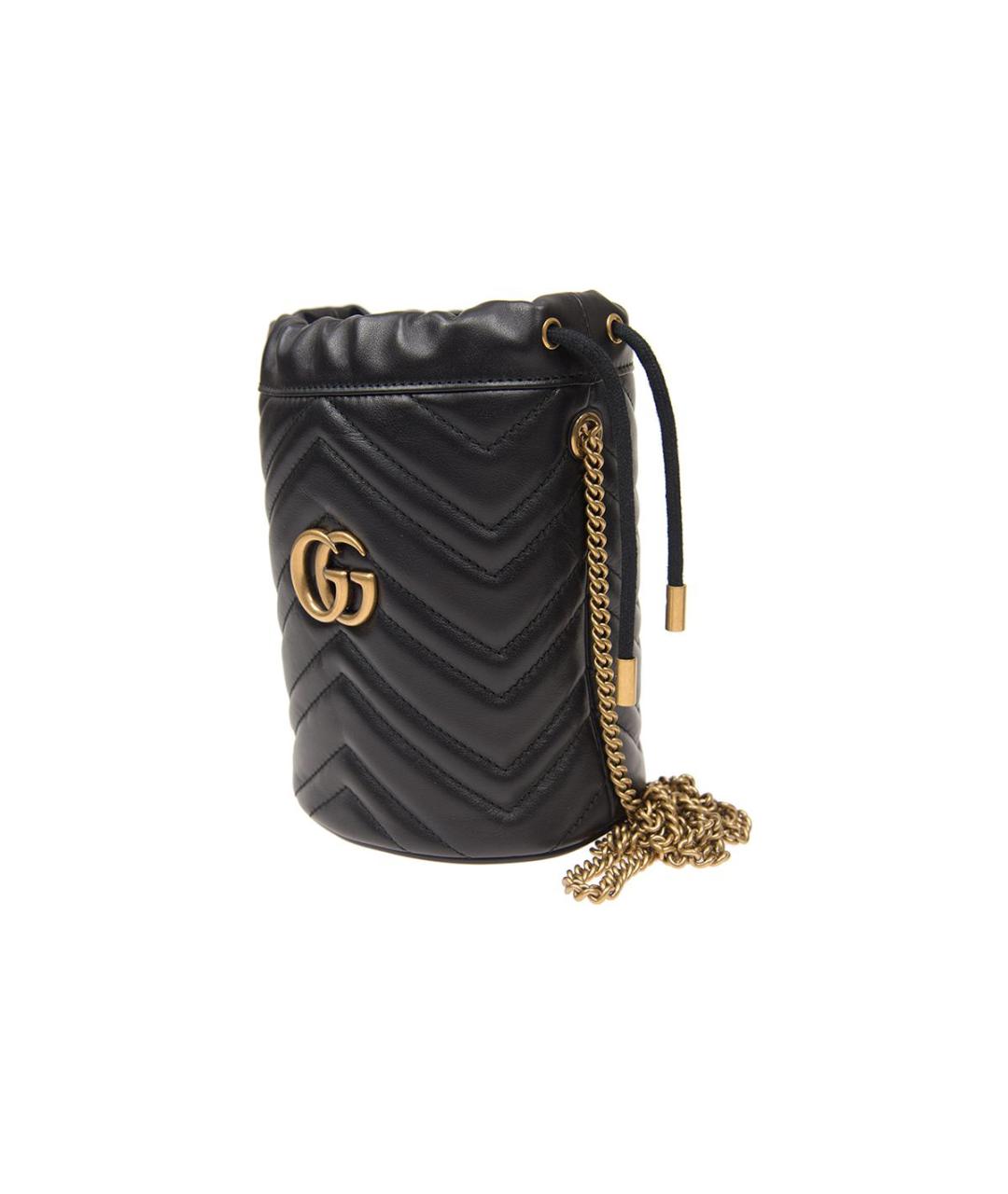 GUCCI Черная кожаная сумка через плечо, фото 2