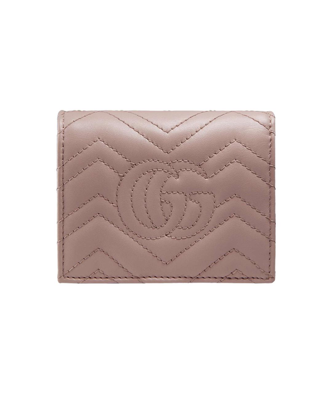 GUCCI Розовый кожаный кардхолдер, фото 2