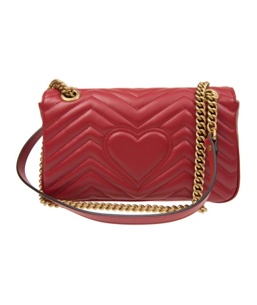 GUCCI Красная кожаная сумка через плечо, фото 4