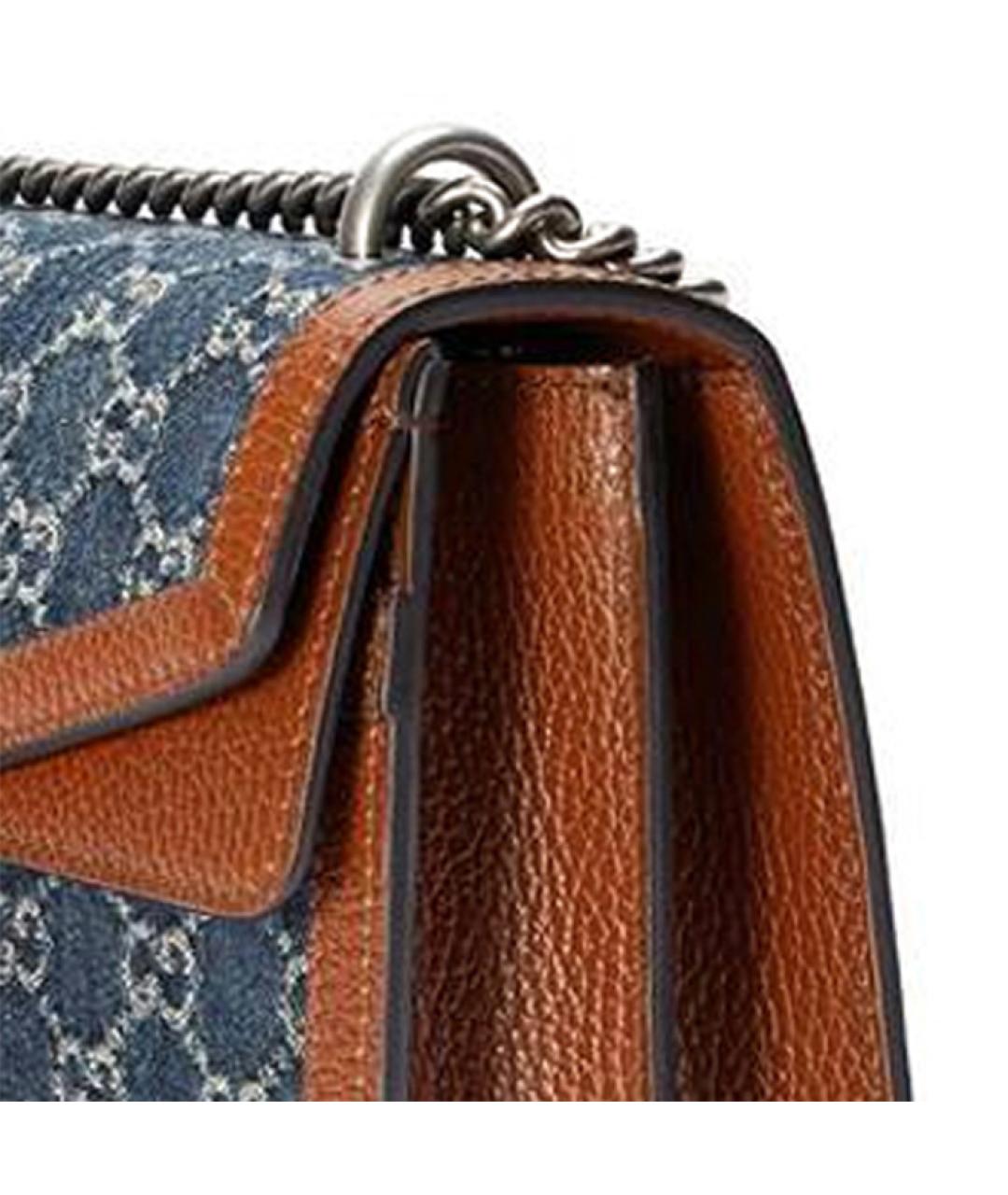GUCCI Мульти деним сумка через плечо, фото 3