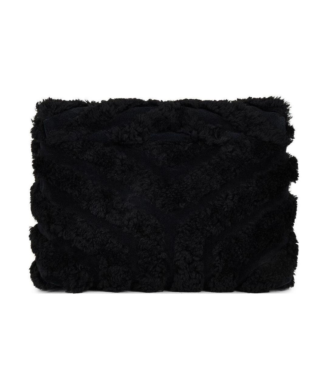 SAINT LAURENT Черная меховая сумка через плечо, фото 4