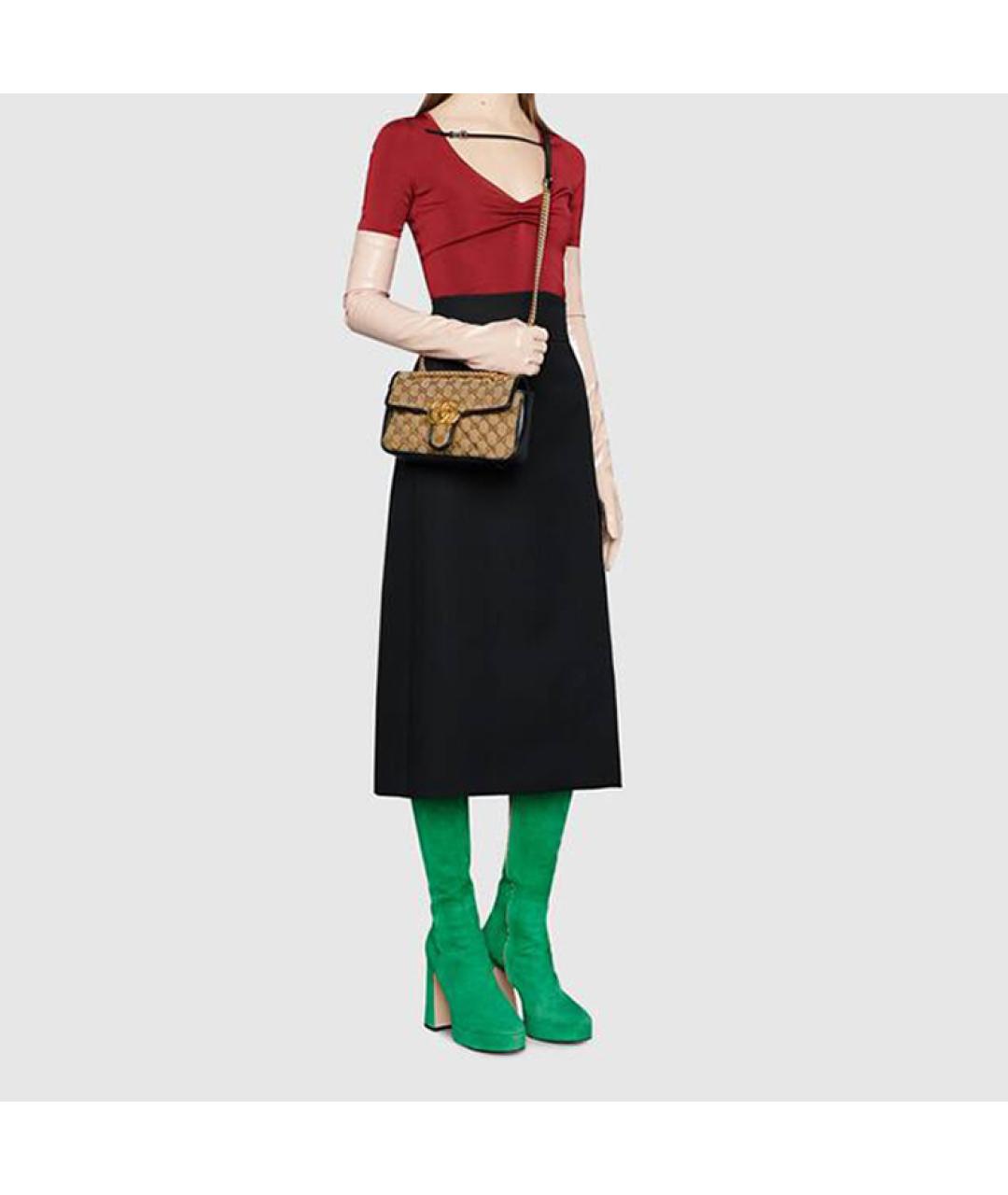 GUCCI Коричневая сумка через плечо, фото 9