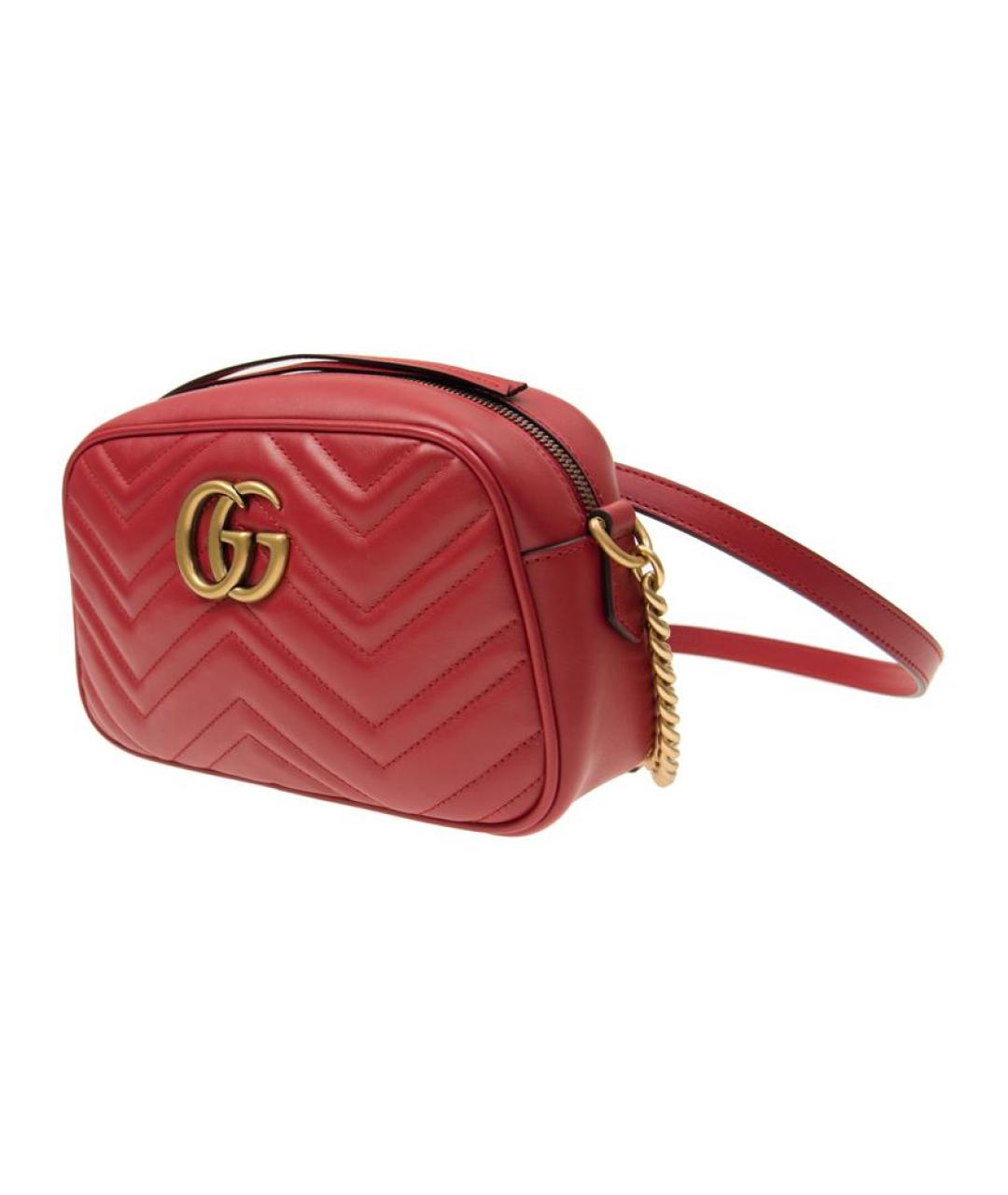 GUCCI Красная кожаная сумка через плечо, фото 2