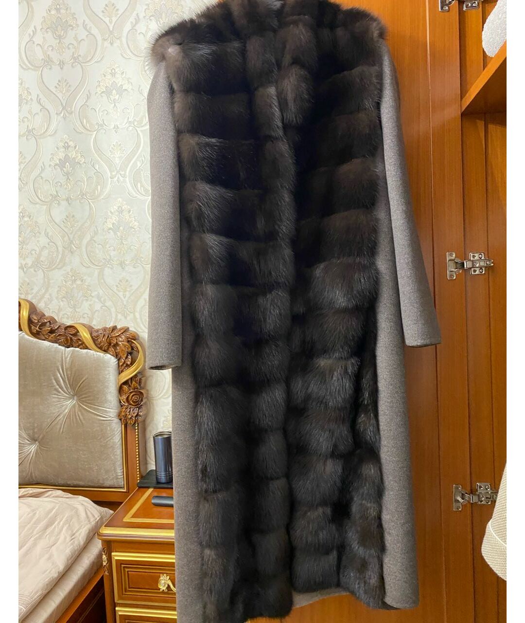 MANZONI 24 Коричневое кашемировое пальто, фото 5