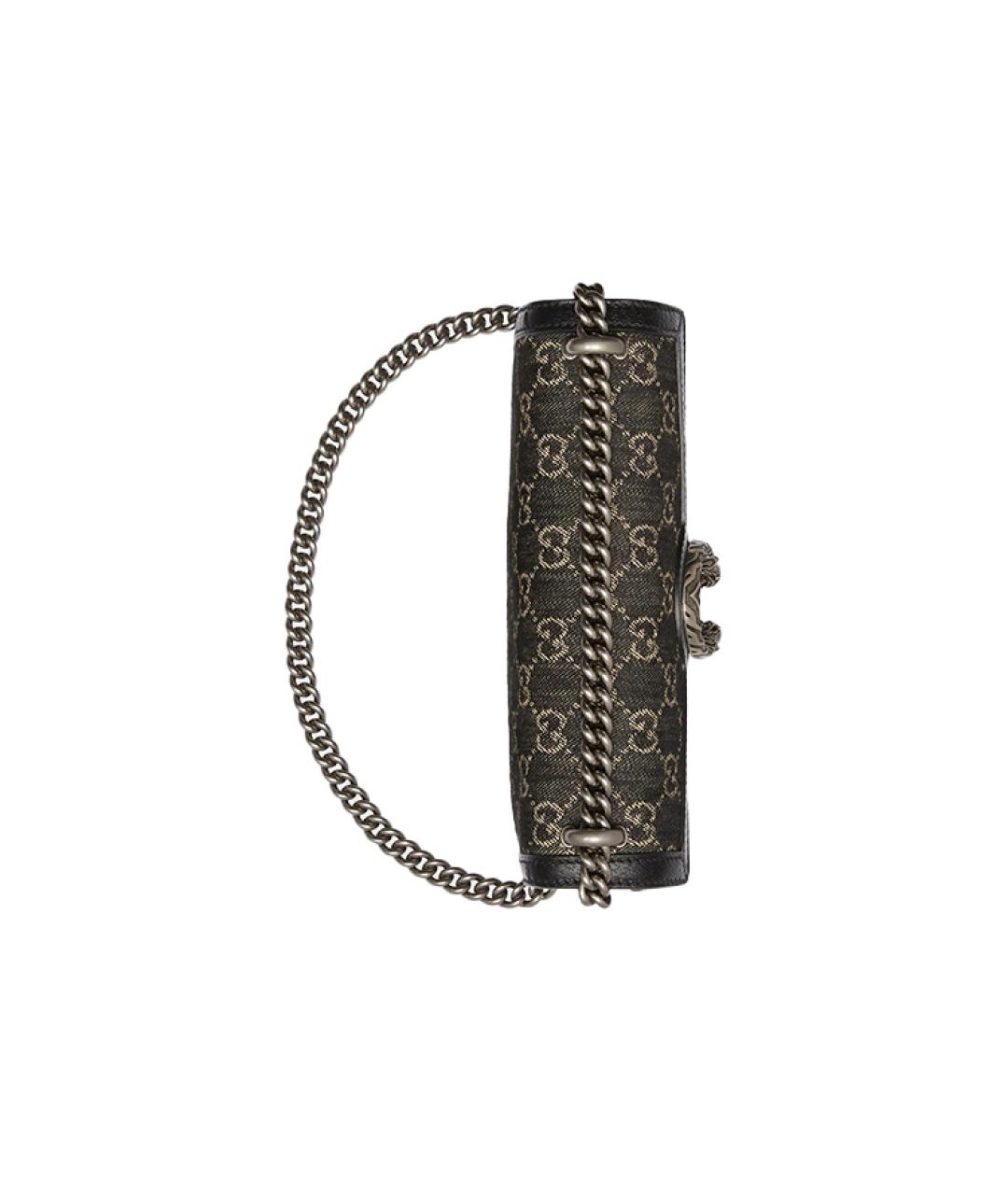 GUCCI Серая деним сумка через плечо, фото 6