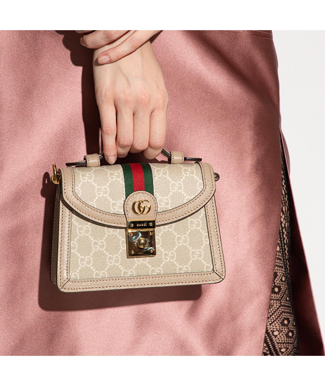 GUCCI Бежевая сумка через плечо, фото 6