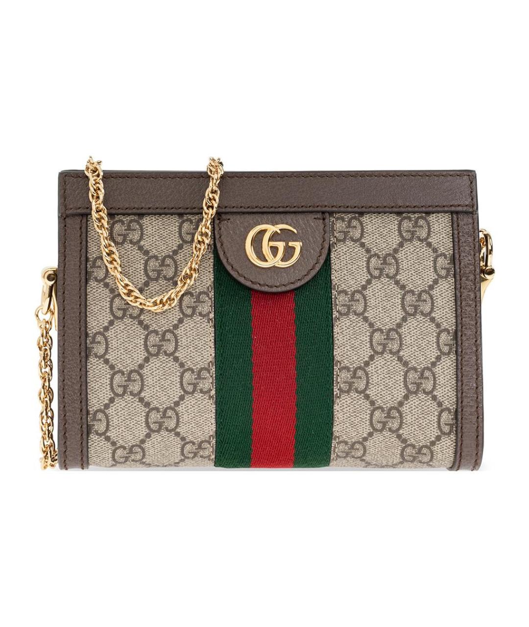 GUCCI Коричневая сумка через плечо, фото 1