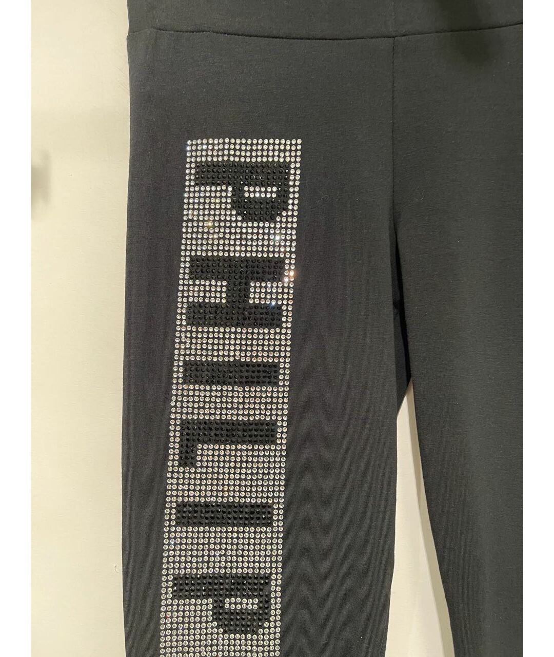 PHILIPP PLEIN Черные хлопко-эластановые брюки узкие, фото 2