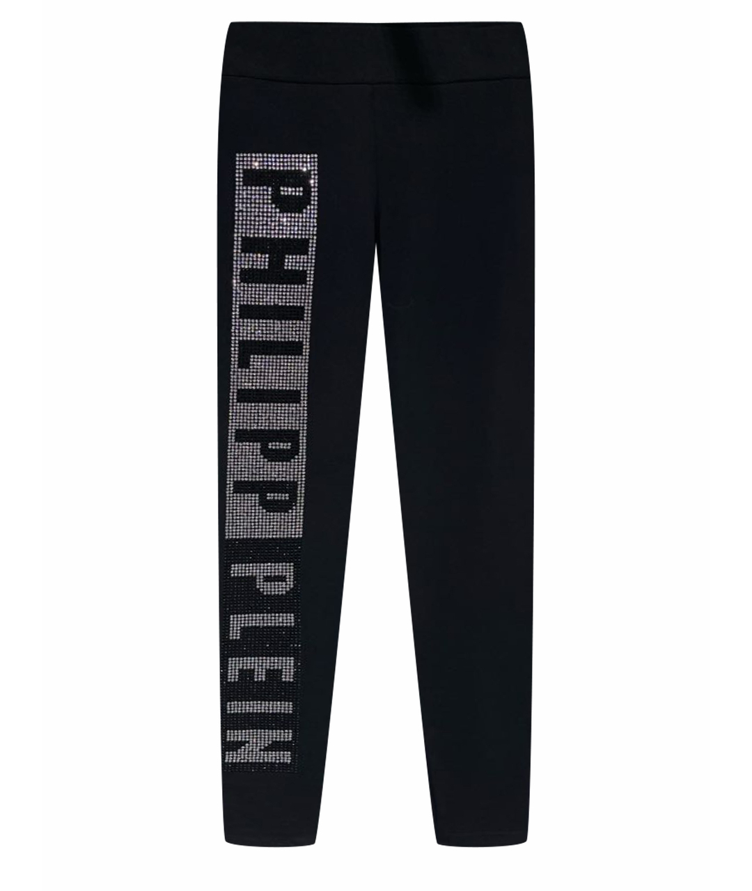PHILIPP PLEIN Черные хлопко-эластановые брюки узкие, фото 1