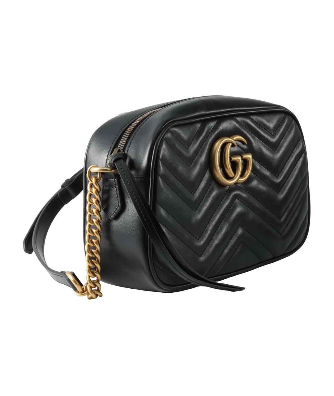 GUCCI Черная кожаная сумка через плечо, фото 3