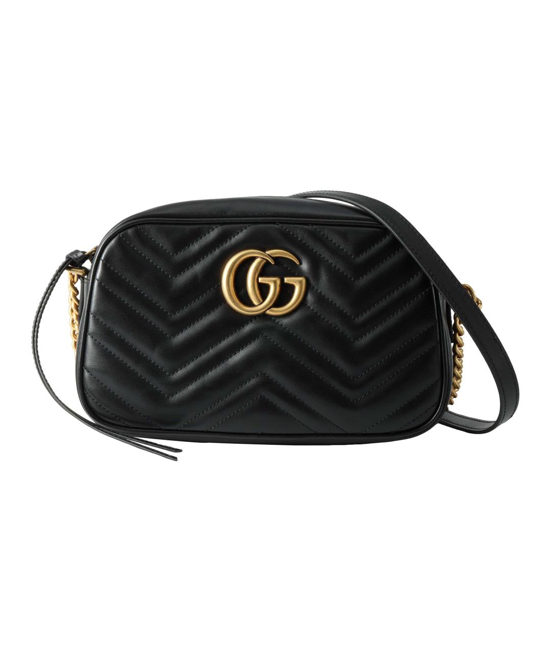 GUCCI Черная кожаная сумка через плечо, фото 2