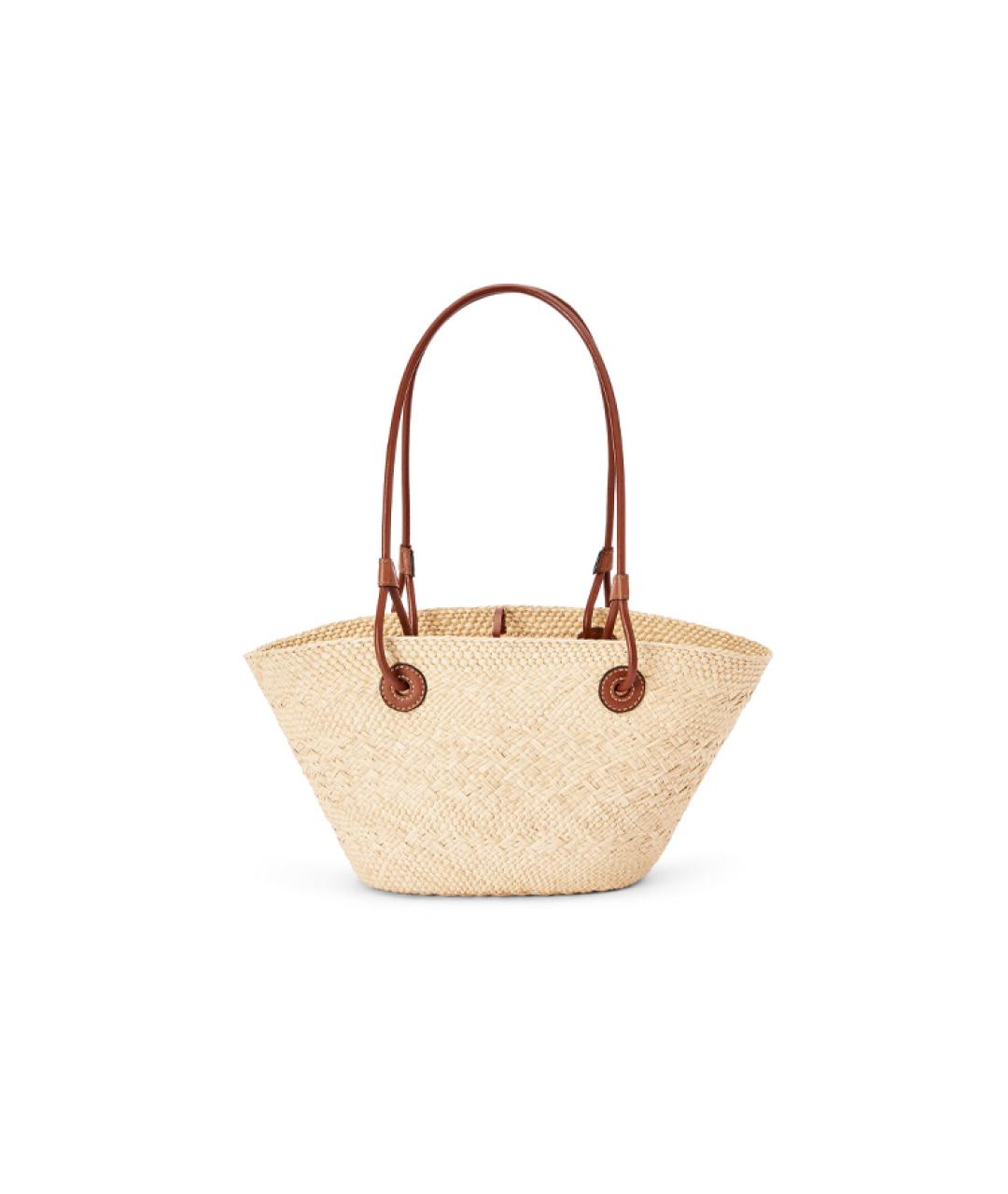 LOEWE Коричневая пелетеная сумка через плечо, фото 3
