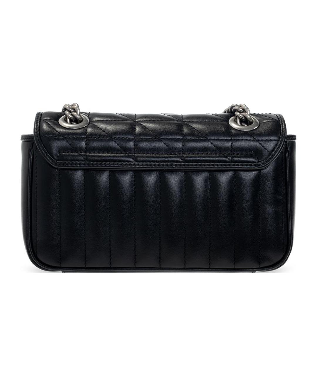 GUCCI Черная кожаная сумка через плечо, фото 3