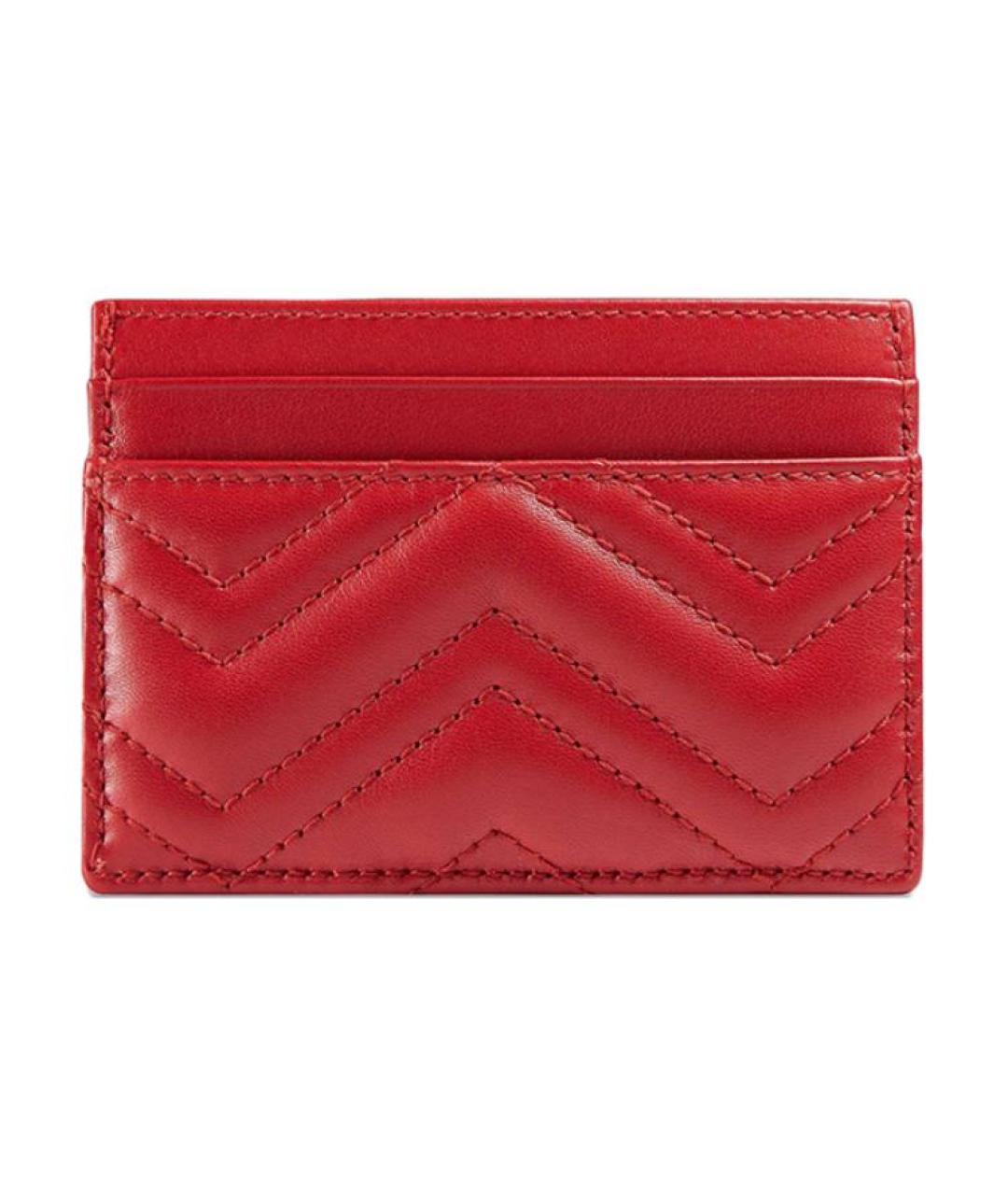 GUCCI Красный кожаный кардхолдер, фото 3