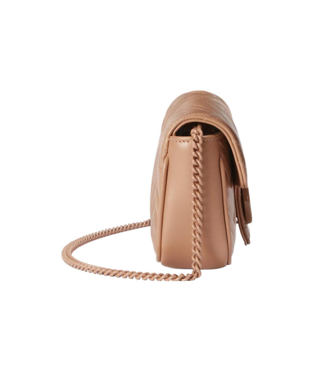 GUCCI Бежевая кожаная сумка через плечо, фото 3