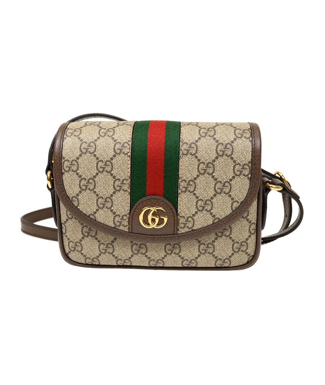 GUCCI Коричневая сумка через плечо, фото 1