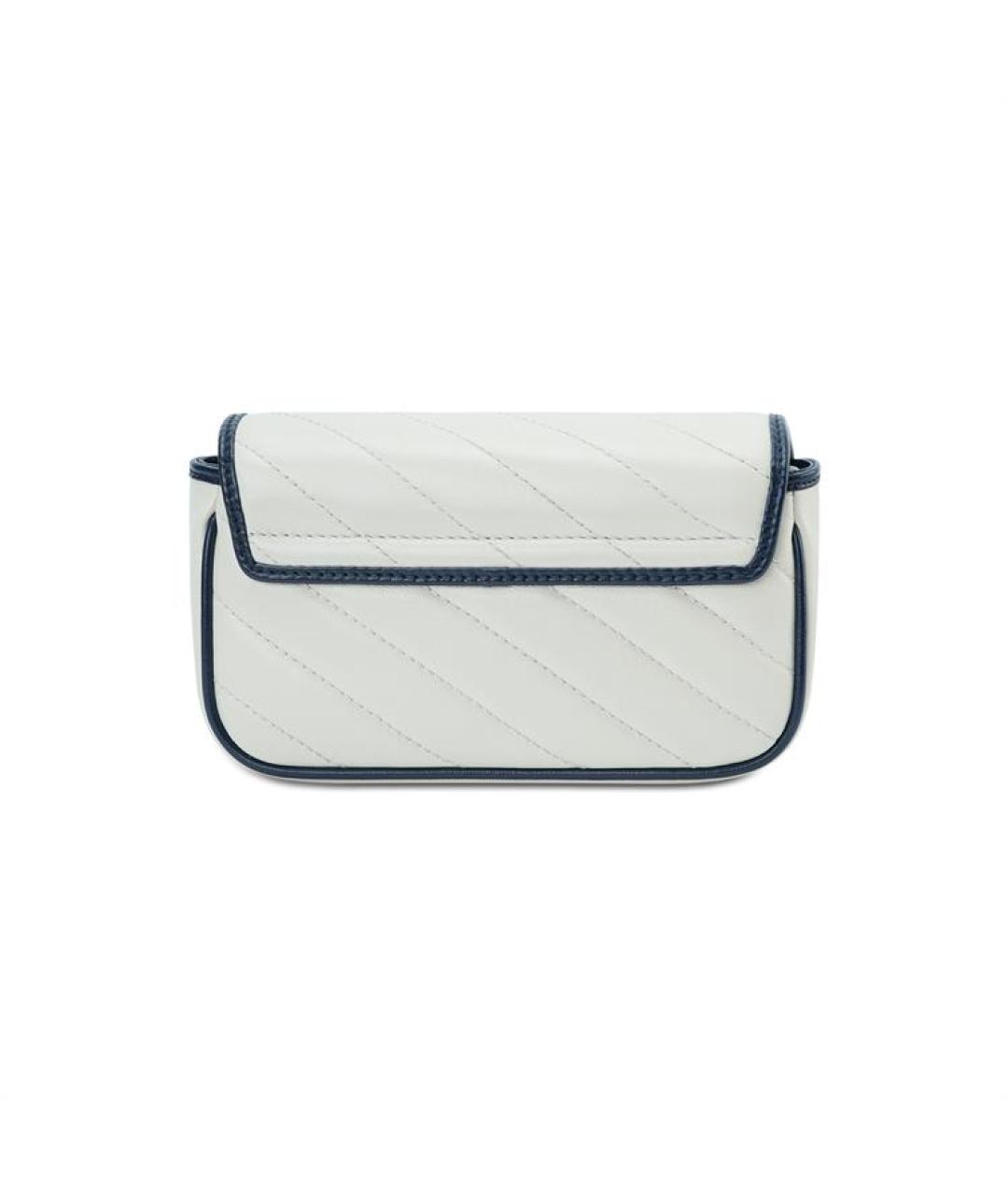 GUCCI Белая кожаная сумка через плечо, фото 5