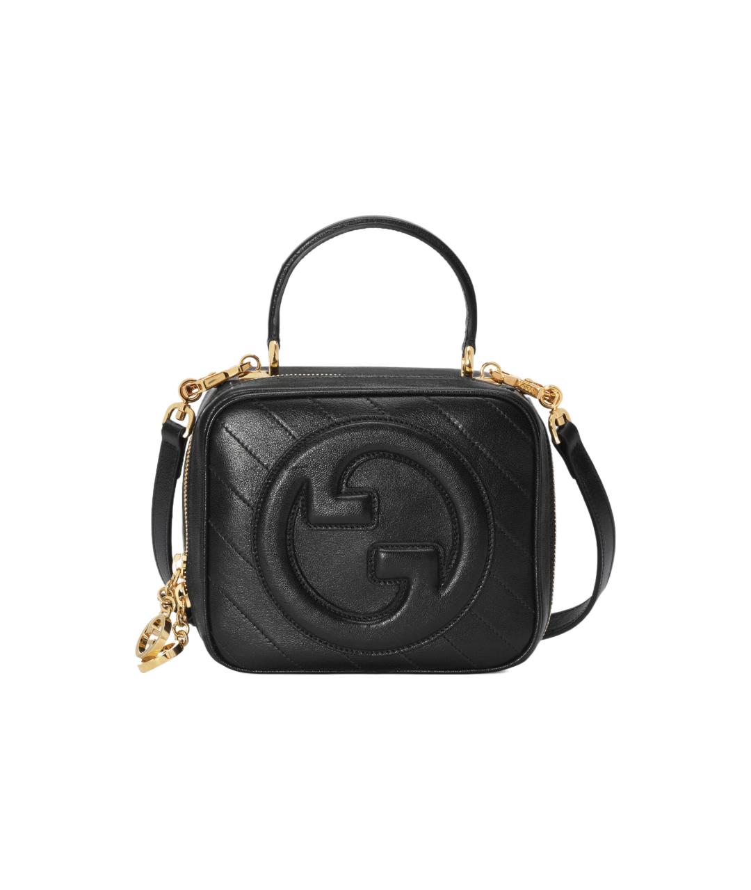 GUCCI Черная кожаная сумка через плечо, фото 1