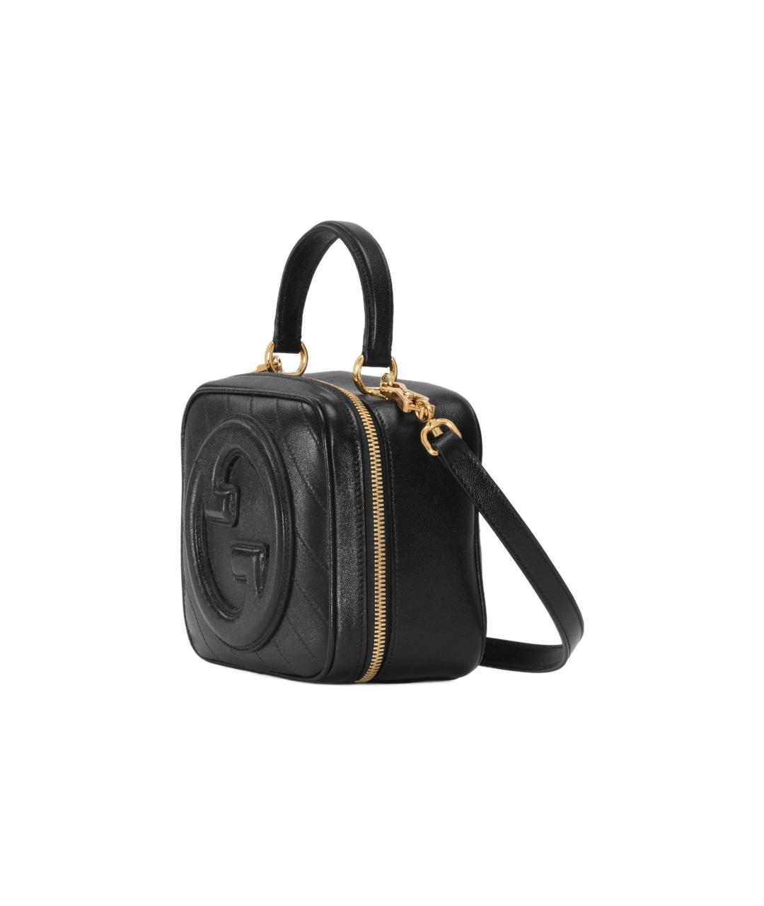 GUCCI Черная кожаная сумка через плечо, фото 2