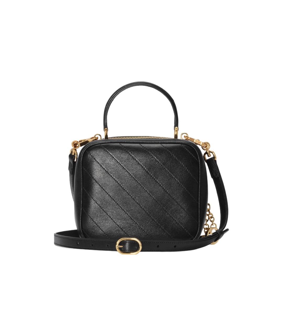 GUCCI Черная кожаная сумка через плечо, фото 4