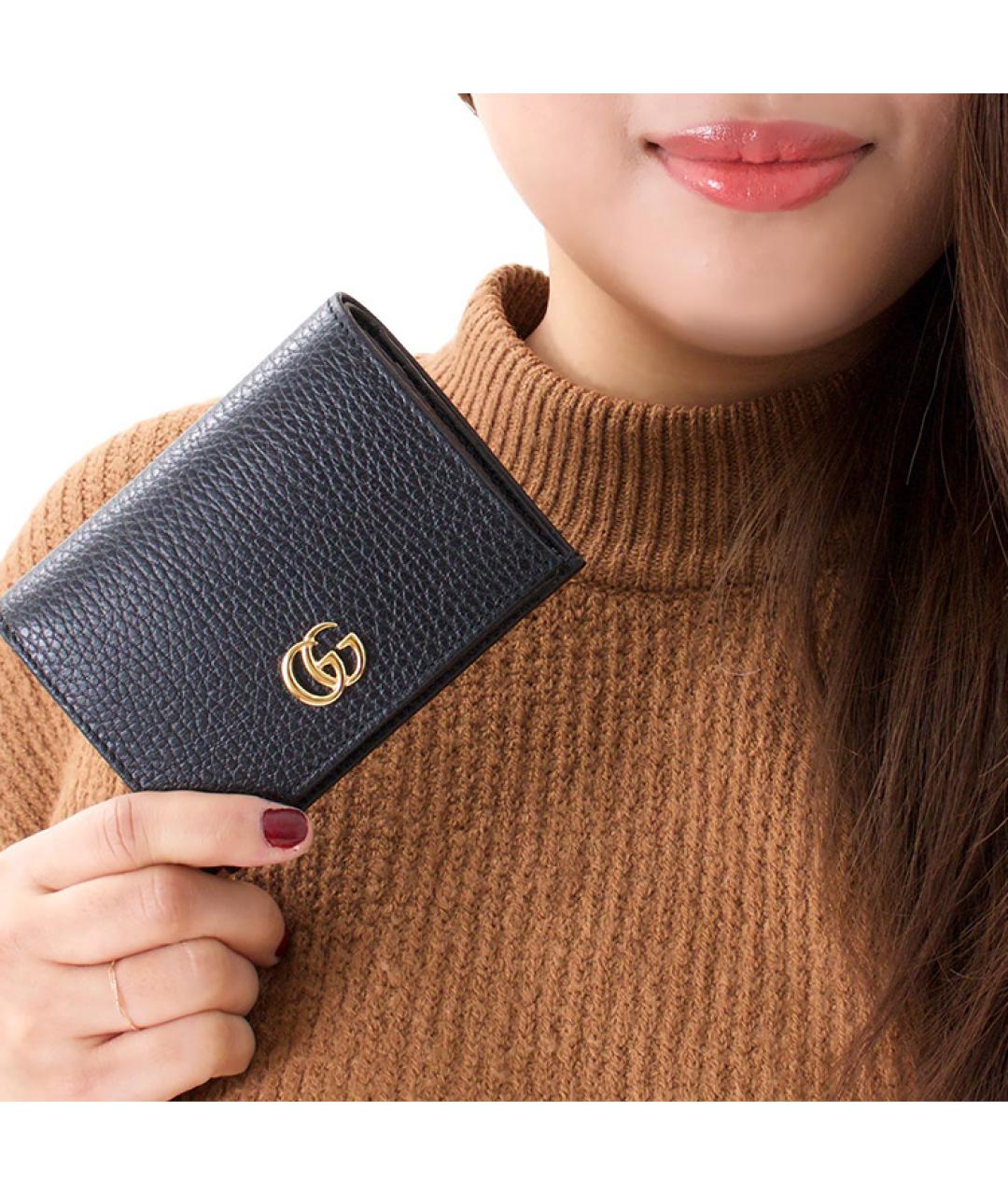 GUCCI Черный кожаный кардхолдер, фото 8